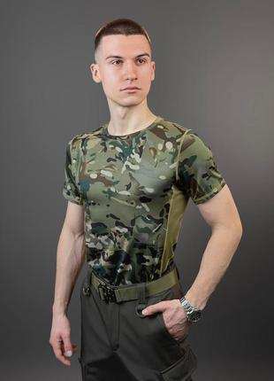 Мужская летняя футболка камуфляж