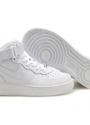 Мужские кроссовки nike air force hight white1 фото