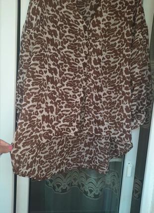 Леопардовая блуза туника8 фото