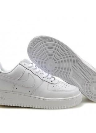 Мужские белые кроссовки nike air force low - fr001