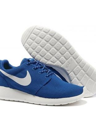 Мужские синие кроссовки nike roshe run - rr0031 фото