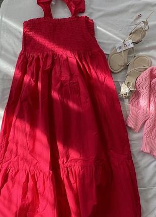 Яскравий рожевий сарафан сукня tu9 фото