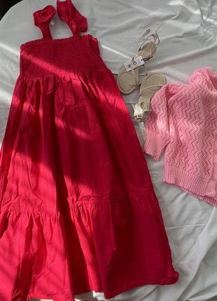 Яскравий рожевий сарафан сукня tu2 фото
