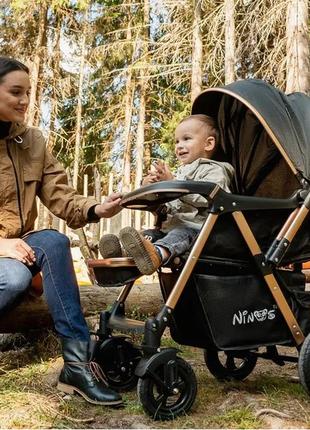 Прогулочная коляска ninos maxi black8 фото