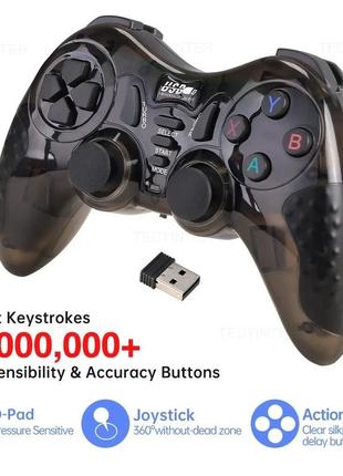 Бездротовий геймпад для sony ps3/pc u888 чорний і червоний