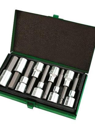 Комплект головок-біт шестигранник 1/2" н4-н17 80 мм toptul cl0030817