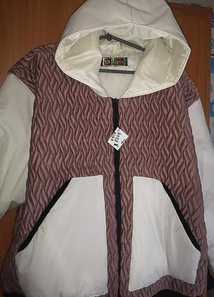 Куртка бомбер батал на бедра до 156см