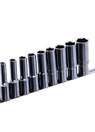 Комплект головок довгих на планці 12-г. 1/2" 9 од. 8-22мм -12 toptul   cl0030785