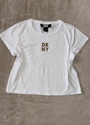 Dkny футболка укорочена1 фото