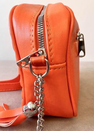 Стильна жіноча стьобана сумка крос боді в стилі yves saint laurent екошкіра3 фото