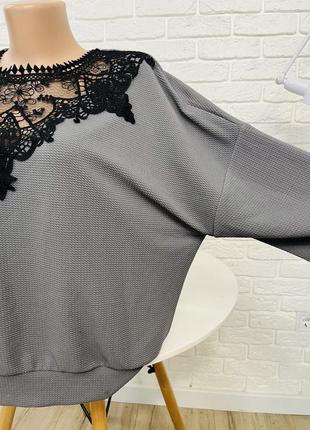 Красивая блузка блуза длинный рукав р 48-50 бренд "shein"6 фото