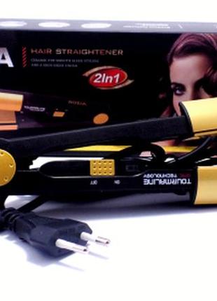 Утюжок для випрямлення і завивки волосся rozia hr705