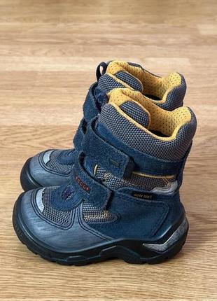 Зимние термо ботинки ecco gore-tex 22 размера в отличном состоянии