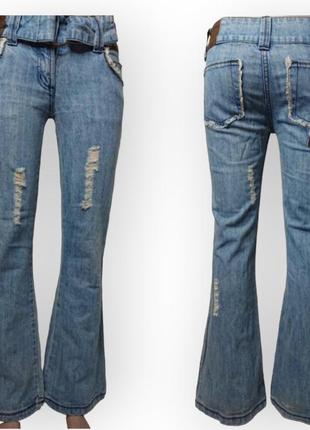 Винтажные джинсы клеш