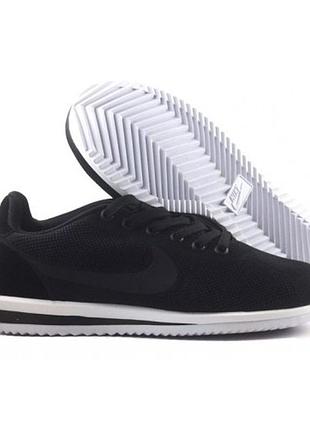 Мужские черные кроссовки nike cortez - bv007