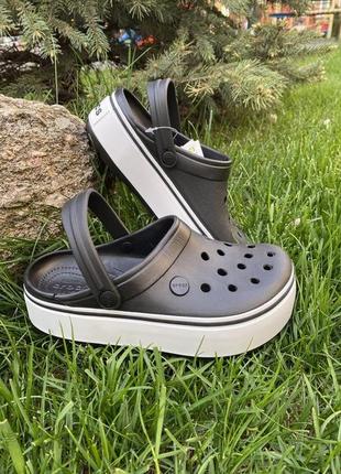 Crocs crocband platform clog light жіночі сабо крокс крокси (р. 36-41)