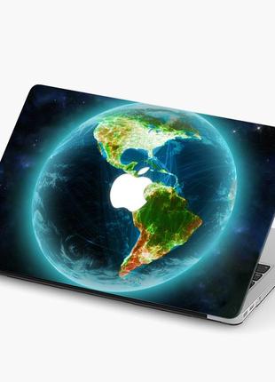 Чохол пластиковий apple macbook pro 14.2 a2442 планета земля (planet earth) макбук про case hard cover1 фото