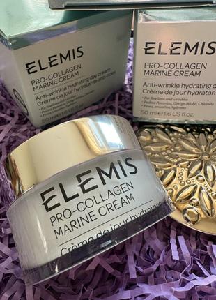 Антивозрастной дневной крем для лица elemis pro-collagen marine cream, 50ml4 фото