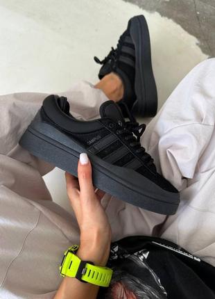 Adidas campus bad bunny black жіночі кросівки
