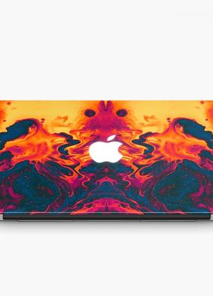 Чехол пластиковый для apple macbook pro / air краски (paints) макбук про case hard cover поликарбоната, pro 14.2 a2442, paints, чехол, защелки2 фото