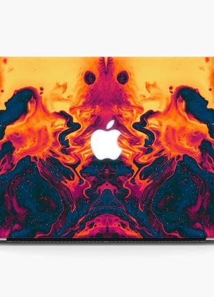 Чехол пластиковый для apple macbook pro / air краски (paints) макбук про case hard cover поликарбоната, pro 14.2 a2442, paints, чехол, защелки3 фото