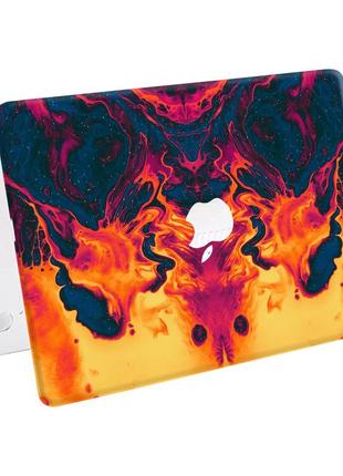 Чехол пластиковый для apple macbook pro / air краски (paints) макбук про case hard cover поликарбоната, pro 14.2 a2442, paints, чехол, защелки5 фото