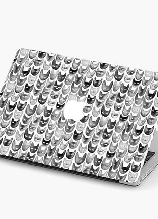 Чехол пластиковый для apple macbook pro / air кошки (сats) макбук про case hard cover поликарбоната, pro 14.2 a2442, сat, чехол, защелки1 фото