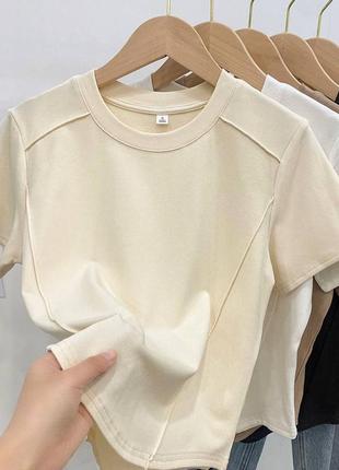 Базова однотонна футболка mia-103