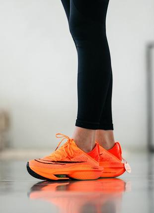 Nike air zoomx alphafly orange1 фото