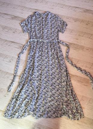 Красива ніжна міді сукня плаття в квіти h&m9 фото