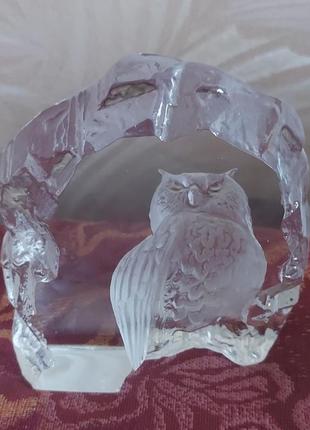 Скульптура большой совы матс йонассон швеция