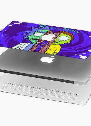 Чохол пластиковий для apple macbook pro 14.2 a2442 морті сміт рік та морті (rick and morty) макбук про case hard cover4 фото