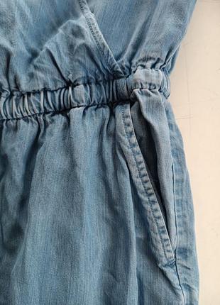 Легкий джинсовый комбинезон из лиоцелла р.38 sora7 фото