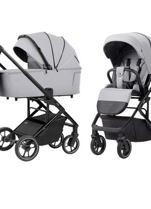 Універсальна коляска 2в1 carrello alfa crl-6507, feather grey
