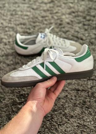 Adidas originals samba og white green (men's) ig1024 размер 44 2/3 28.5 см2 фото