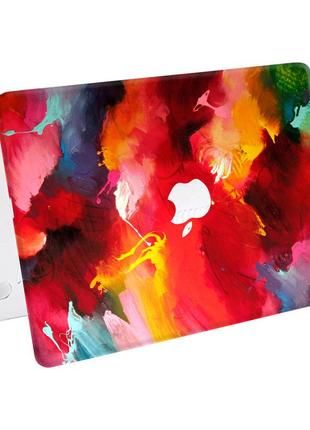 Чехол пластиковый для apple macbook pro / air краски (paints) макбук про case hard cover прозрачный macbook матово-білий5 фото
