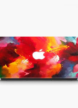 Чехол пластиковый для apple macbook pro / air краски (paints) макбук про case hard cover прозрачный macbook матово-білий2 фото