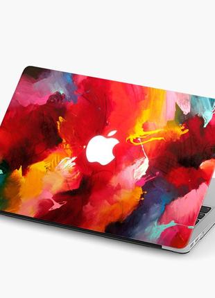 Чехол пластиковый для apple macbook pro / air краски (paints) макбук про case hard cover прозрачный macbook матово-білий