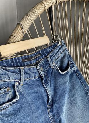 Джинсы/широкие джинсы/укороченные джинсы/рваные джинсы7 фото