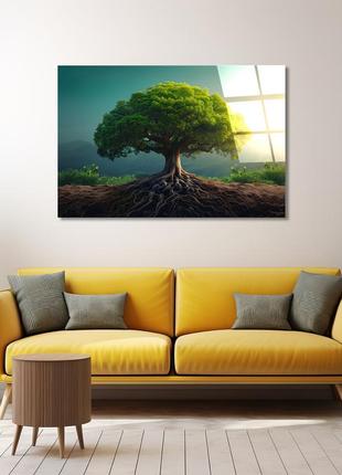 Картина на стекле novellaprint "корни жизни" 60х40см (322.1)