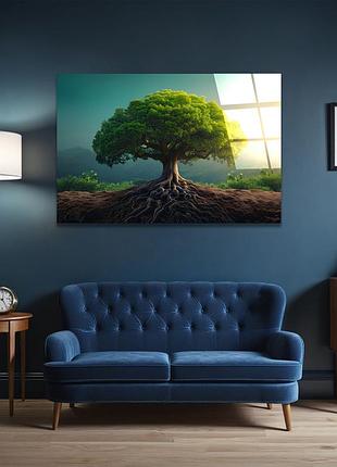 Картина на стекле novellaprint "корни жизни" 60х40см (322.1)