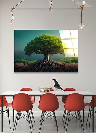 Картина на стекле novellaprint "корни жизни" 60х40см (322.1)