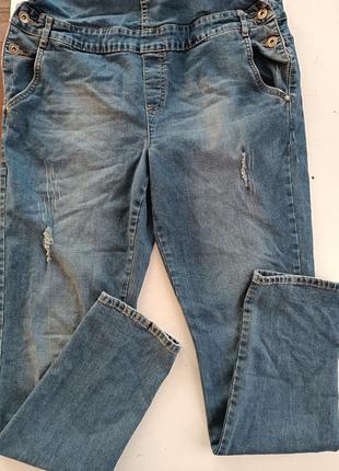 Классный джинсовый комбинезон р 44 евро9 фото
