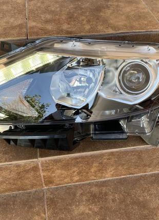 Фара передняя левая nissan qashqai j11, 2014-2017, галоген, оригинал, б.у., koito 100-18015
