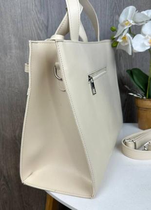 Женская городская сумка с замочком3 фото