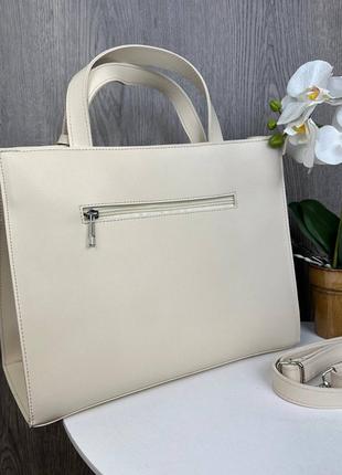 Женская городская сумка с замочком5 фото