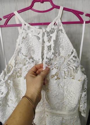 Сукня весільна оригінальна важке кружевом мереживо біла 👰