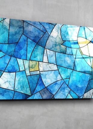 Картина на стекле novellaprint "голубая мозаика" 60х40см (311.1)