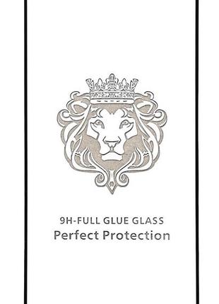 Защитное стекло lion для xiaomi redmi note 12 turbo full glue полный клей черное