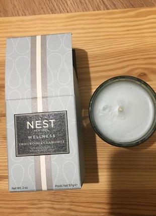 🔥-70%🔥 ароматизована свічка nest new york driftwood & chamomile votive candle2 фото
